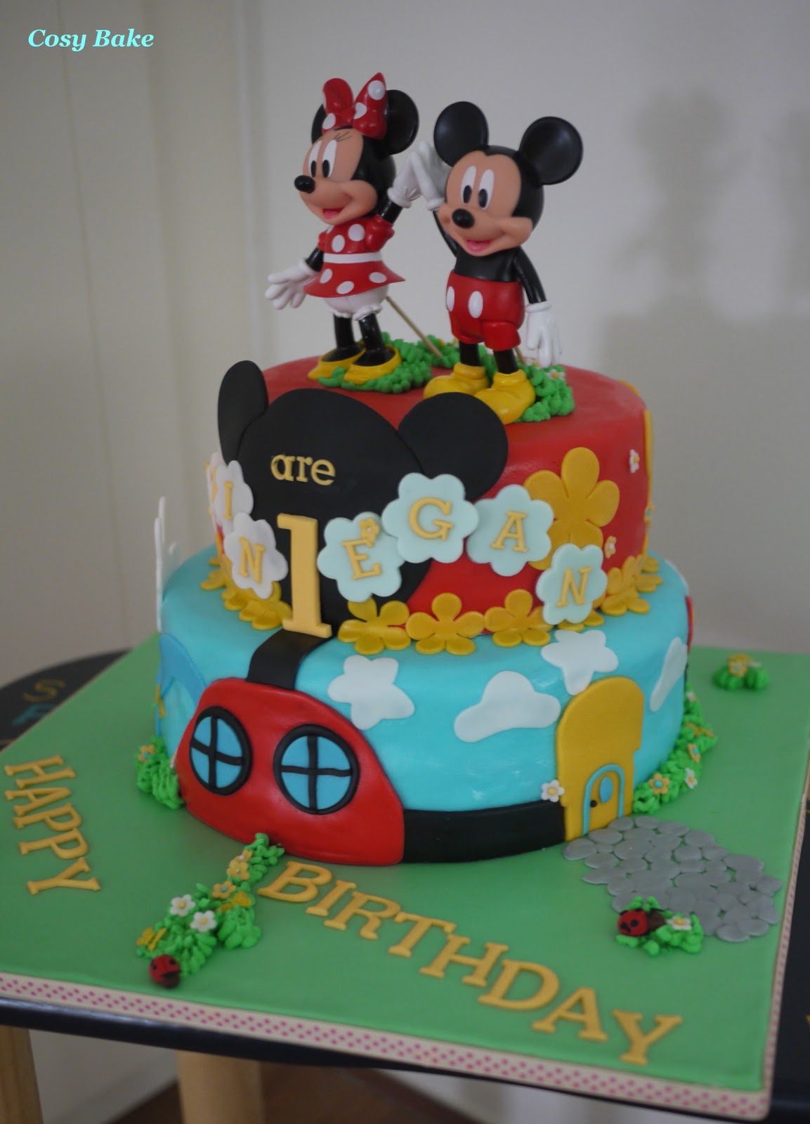 Mickey Mouse Club Birthday Cake