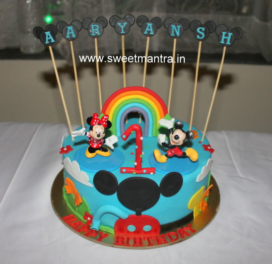 Mickey Mouse First Birthday Cakes for Boys