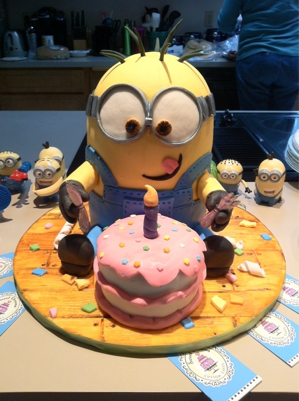 Minion Birthday Cake Funny