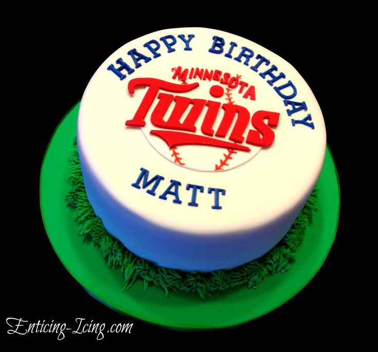 Minnesota Twins Baseball Birthday Cake