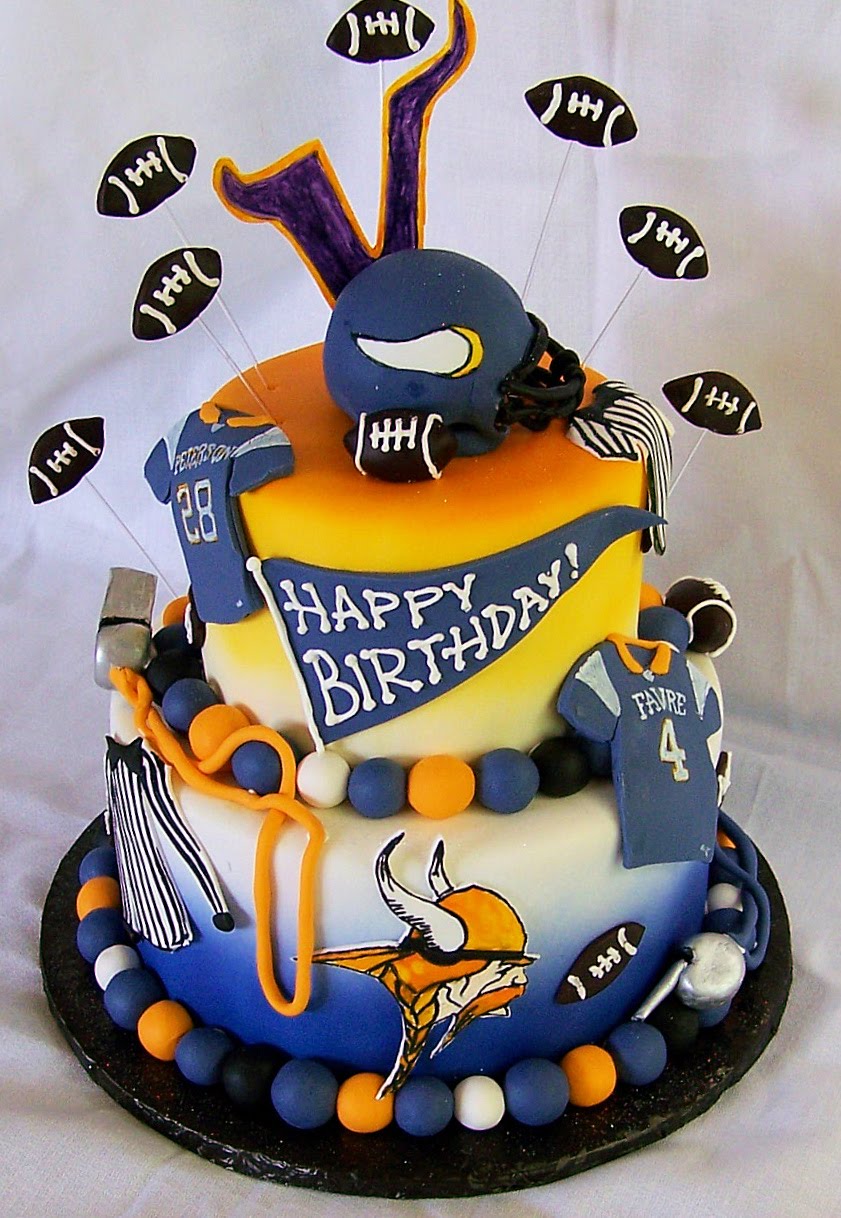 Minnesota Vikings Happy Birthday Cake