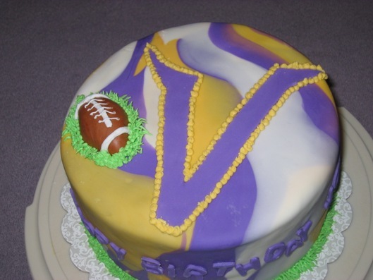 Minnesota Vikings Happy Birthday Cake