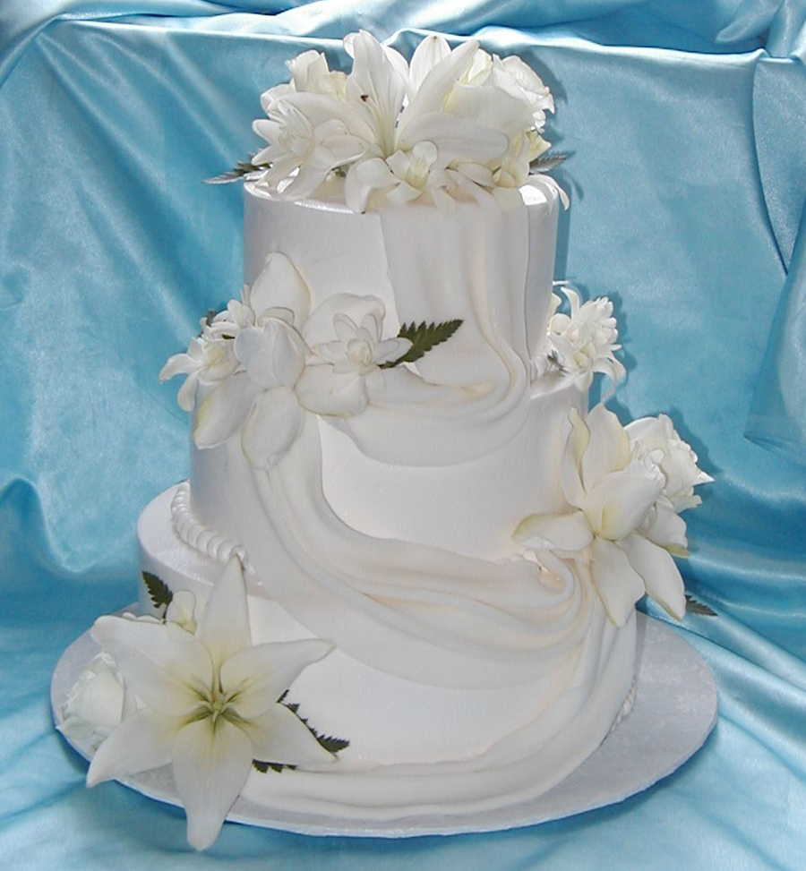 Modern Buttercream Wedding Cake