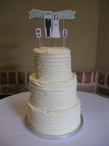 Modern Buttercream Wedding Cake