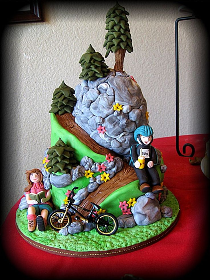 Mountain Bike Cake Decorations