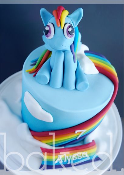 My Little Pony Rainbow Birthday Cake