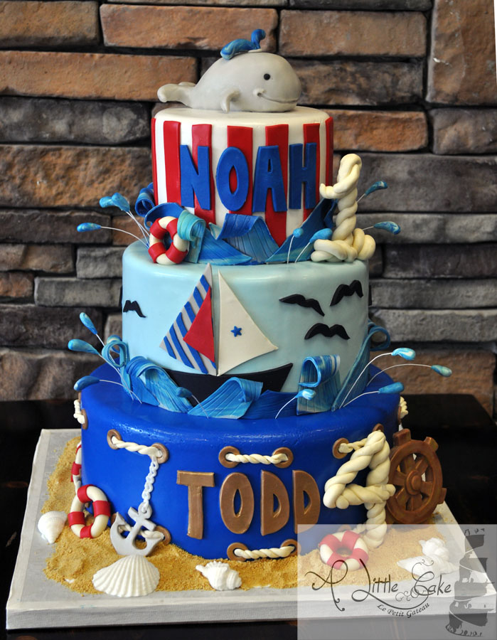 Nautical Theme Birthday Cake