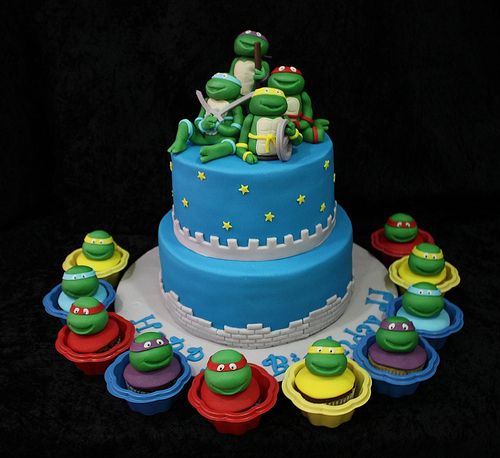 Ninja Turtle Birthday Cake