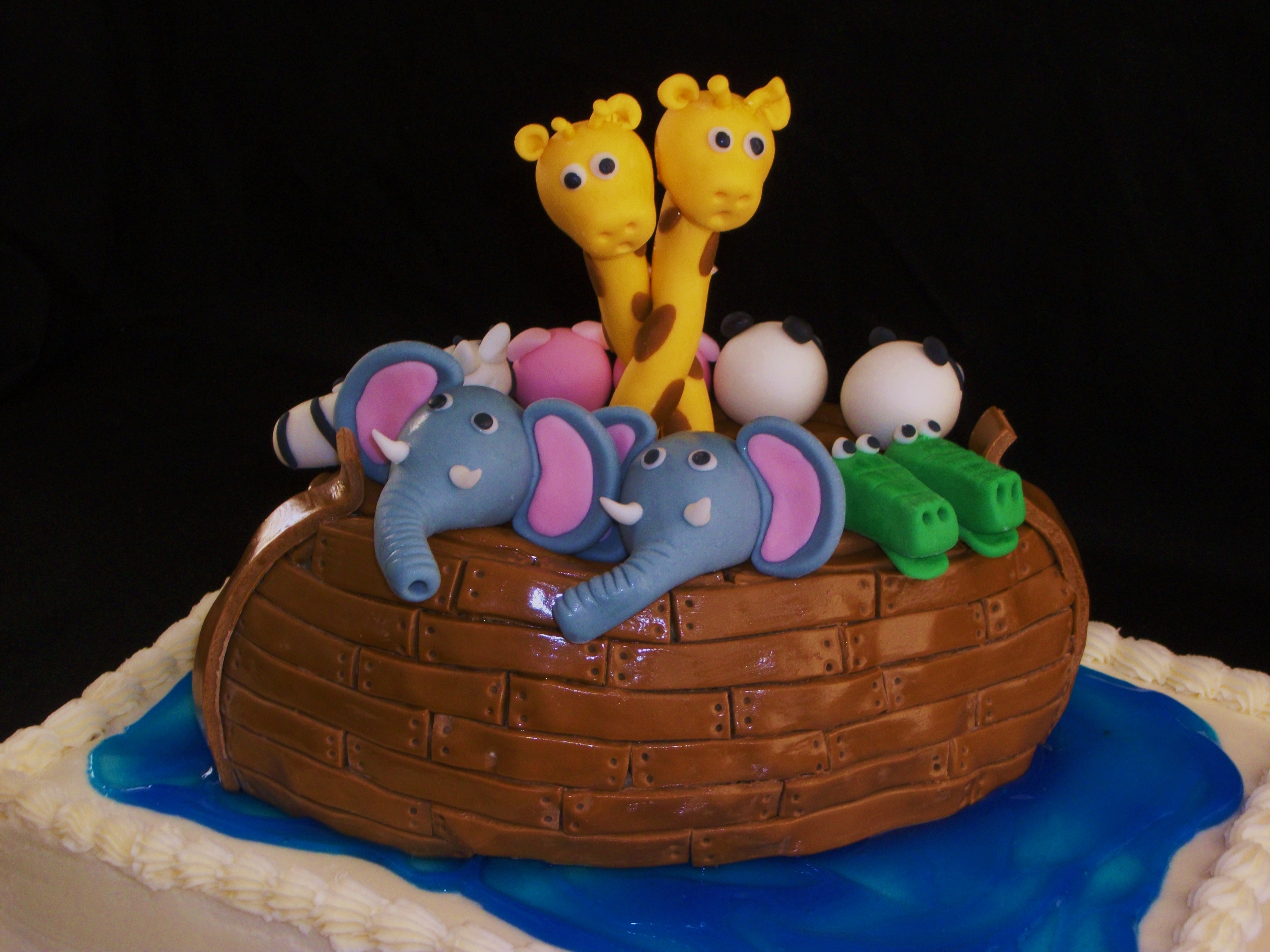 Noah's Ark Birthday Cake