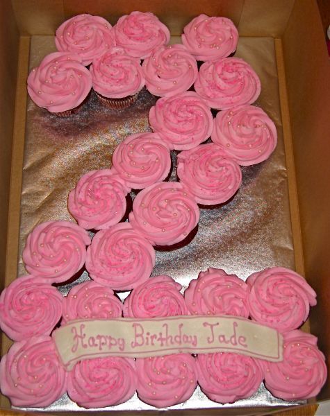 10 Photos of Number 2 Birthday Cupcakes