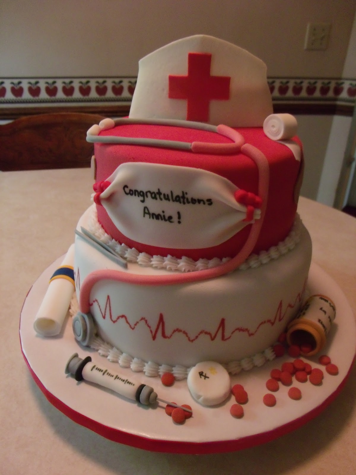 Nurse Graduation Cake Decoration