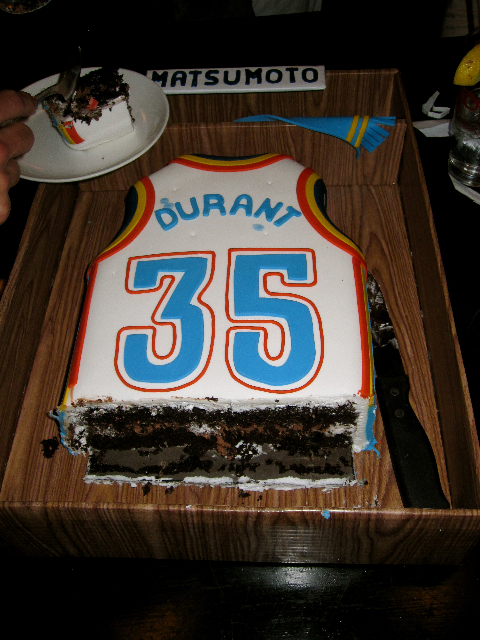 OKC Thunder Birthday Cake