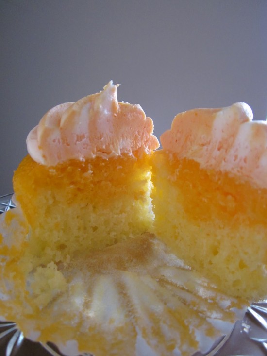 Orange Creamsicle Cupcakes with Cake Mix