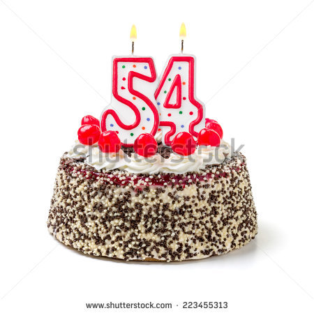 Photo of Birthday Cake with Burning Candles