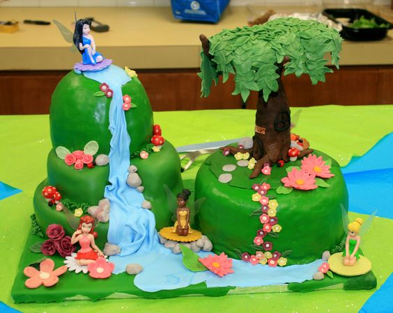 Pixie Hollow Birthday Cake