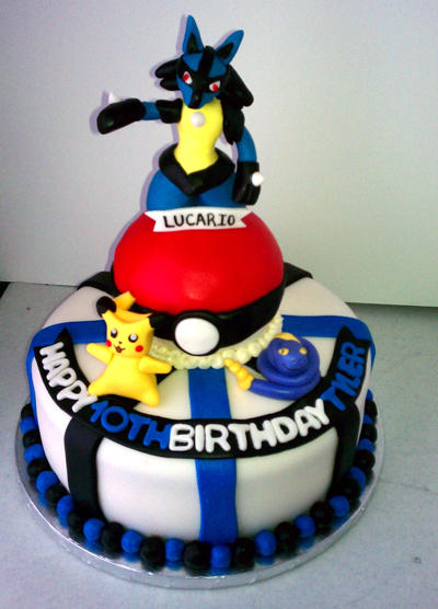 10 Photos of Lucario Pokemon Birthday Cakes