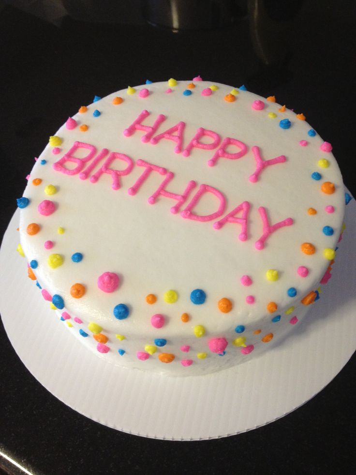 Polka Dot Birthday Cake