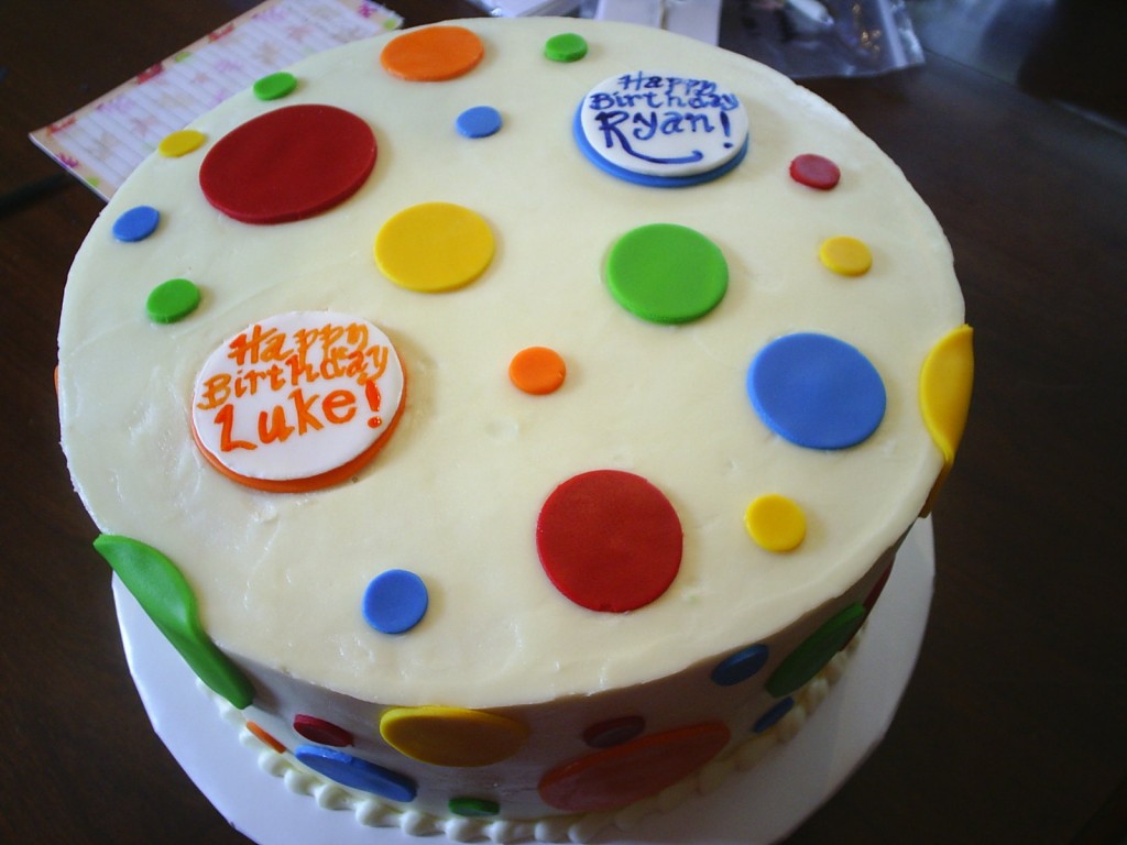 Polka Dot Birthday Cake