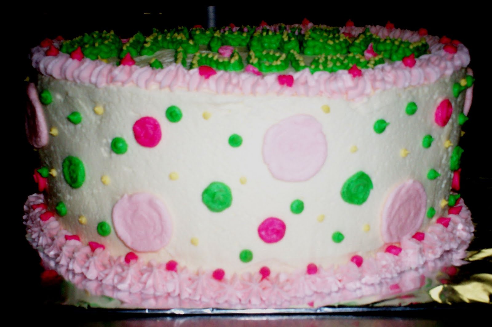 Polka Dot Birthday Cake