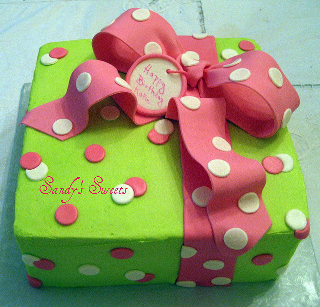 Polka Dot Birthday Cake