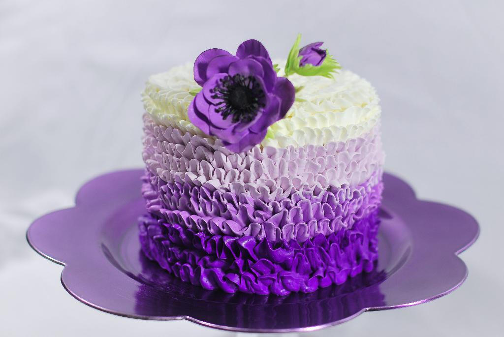 Purple Buttercream Cake