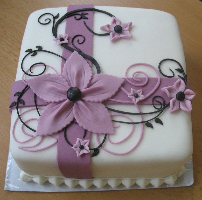 Purple Flower Cake