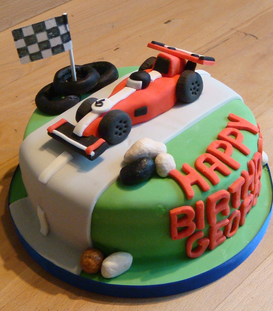 Race Car Birthday Cake