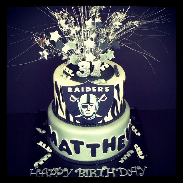 Raiders Birthday Cake