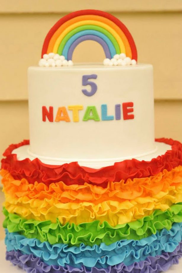 Rainbow Birthday Party Cake