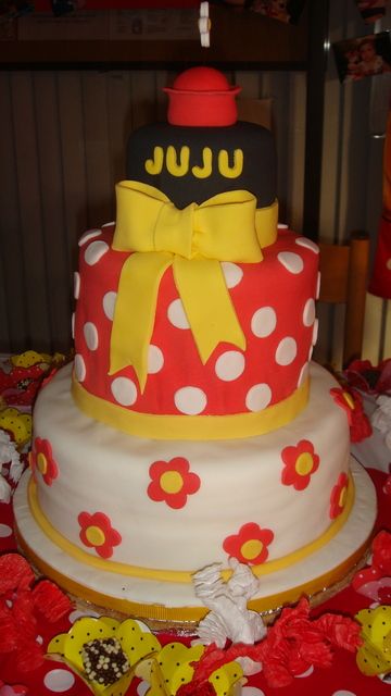 Red Minnie Mouse Birthday Cake