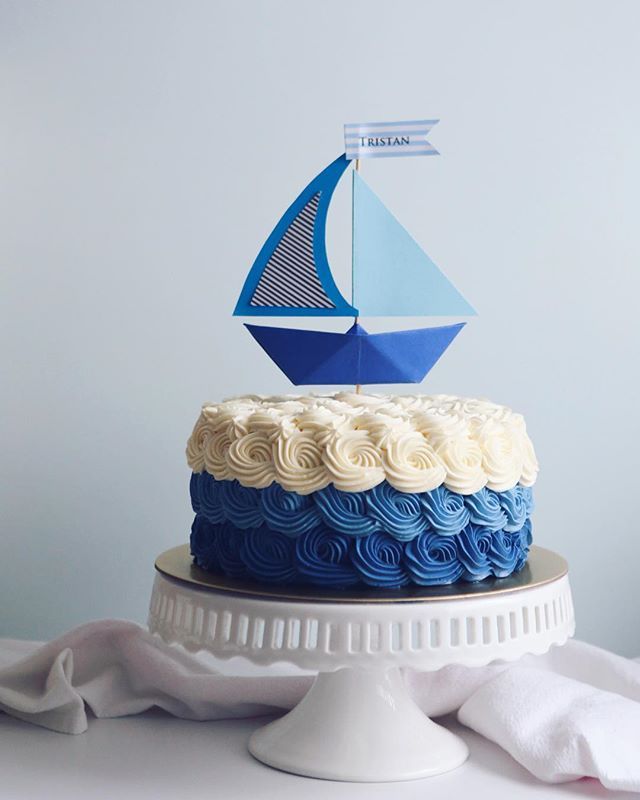 Sailboat Birthday Cake