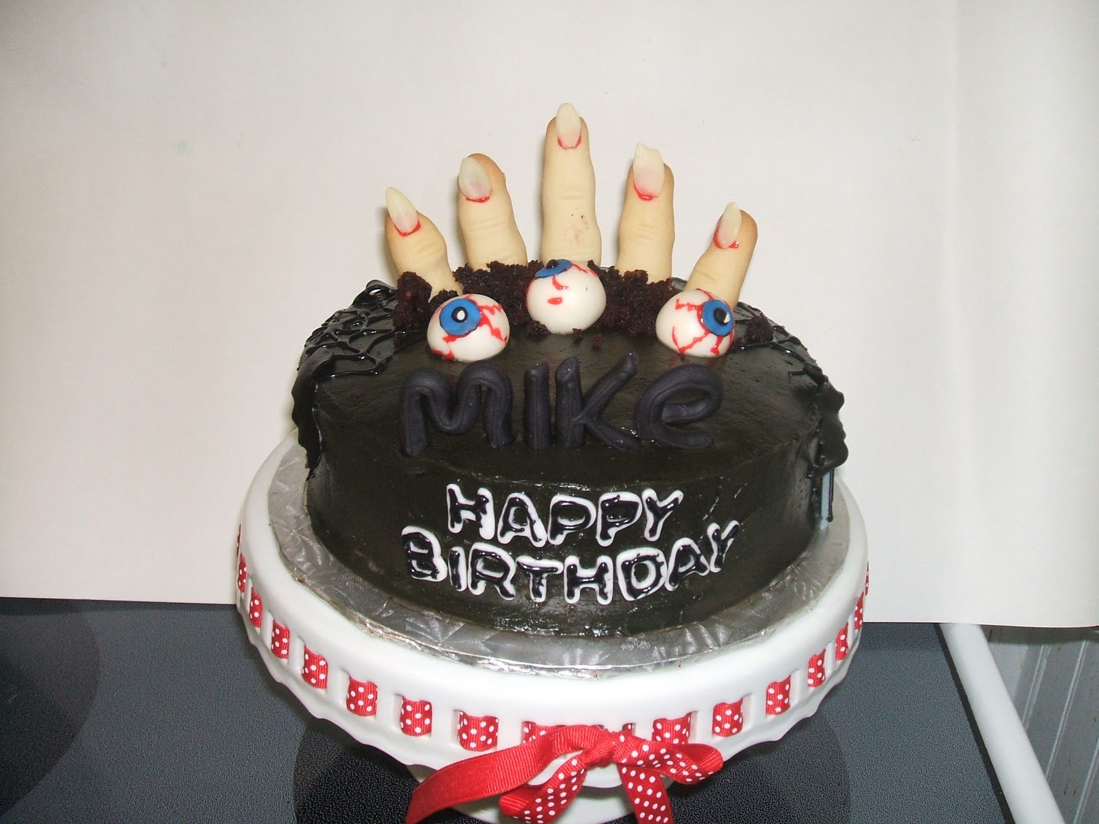 Scary Halloween Birthday Cake