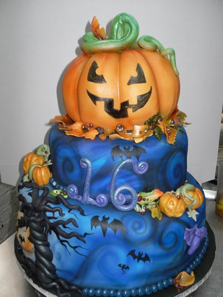 Scary Halloween Birthday Cake