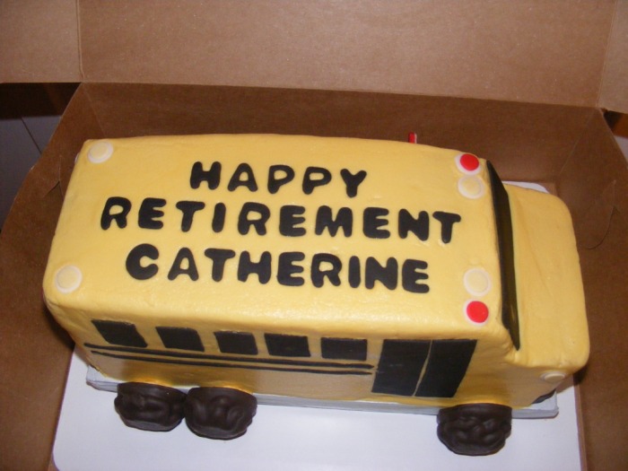 School Bus Driver Retirement Cake