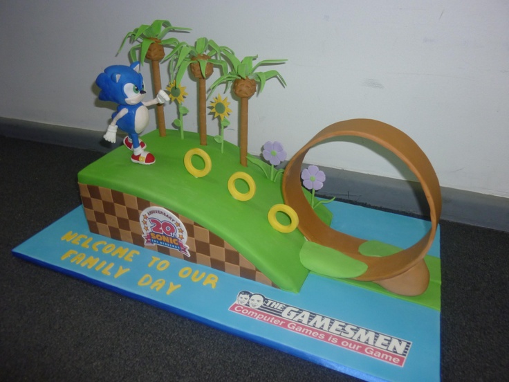 Sonic 20th Anniversary Cake