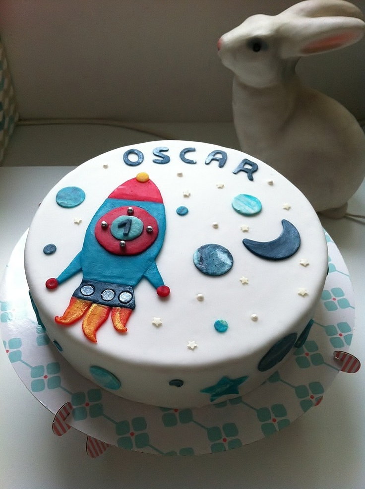 Space Rocket Birthday Cake