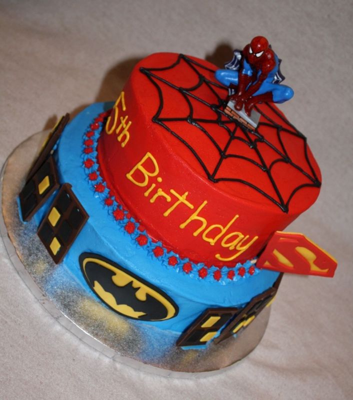 Spider-Man Birthday Cakes for Boys