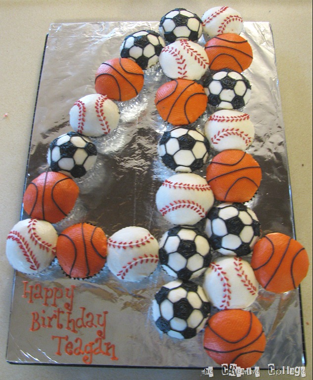 Sports Birthday Cupcake Ideas