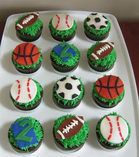 13 Photos of Sport Cupcakes For Boys Birthday