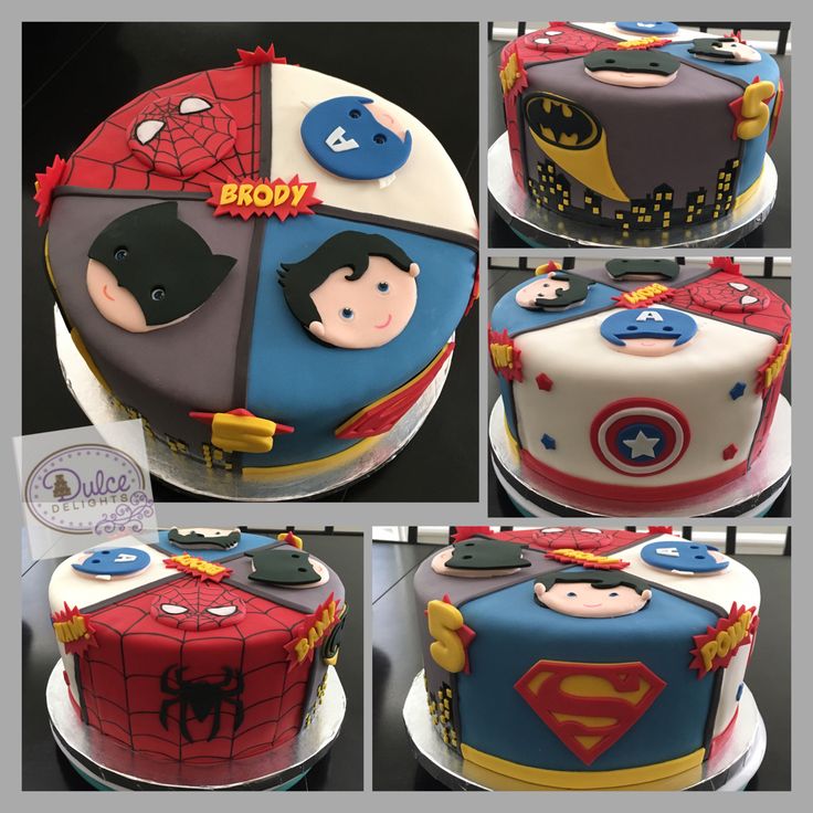 Super Hero Birthday Cake