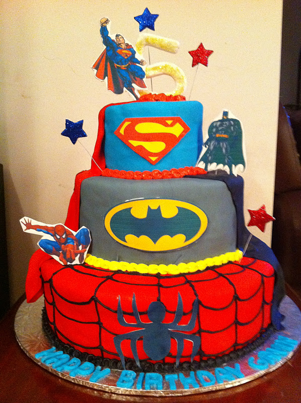 Superhero Birthday Cake