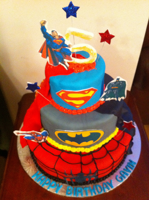 Superhero Birthday Cake