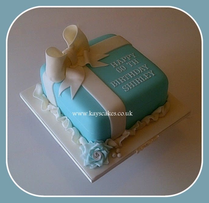 Tiffany Blue Birthday Cake