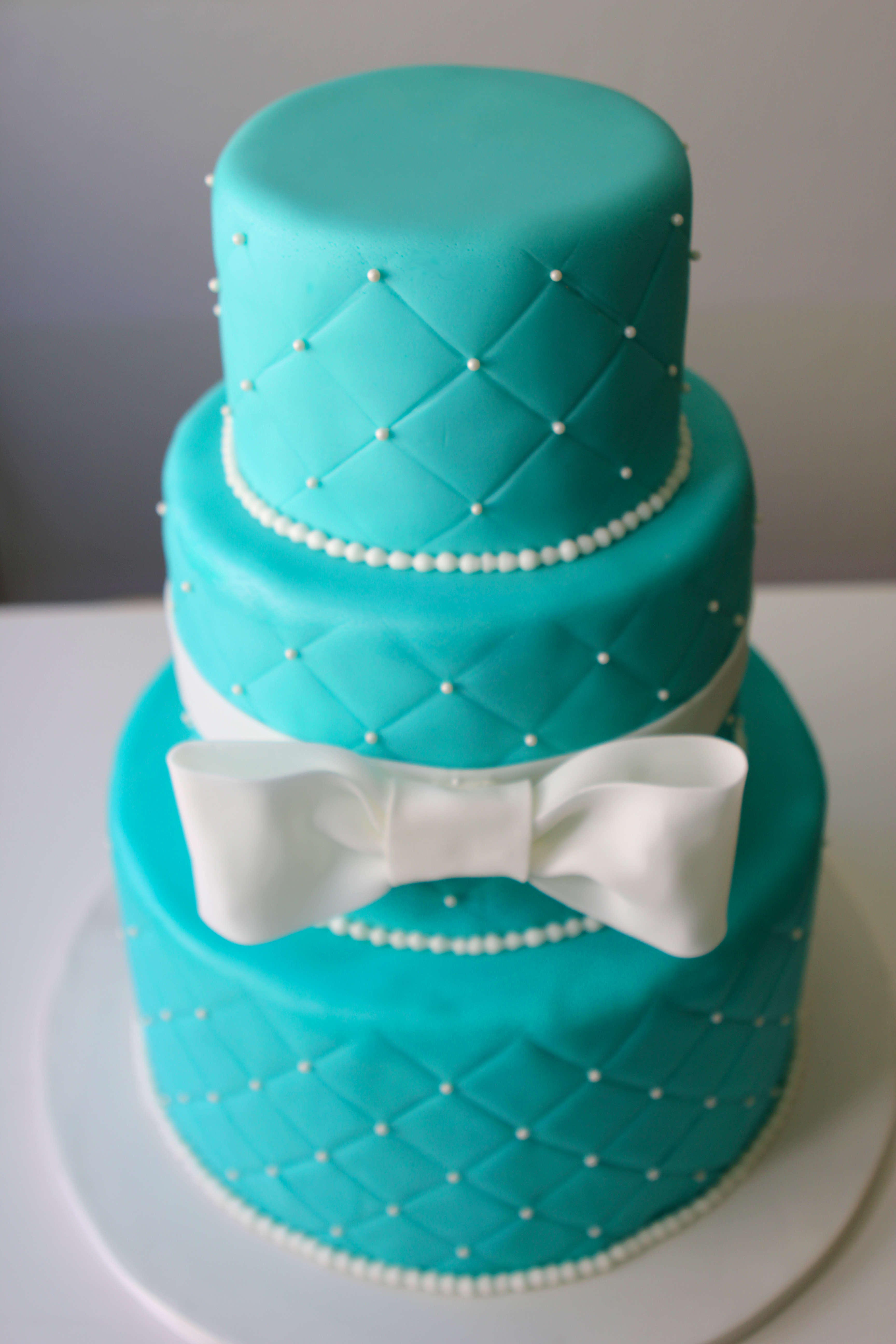 Tiffany Blue Wedding Cake