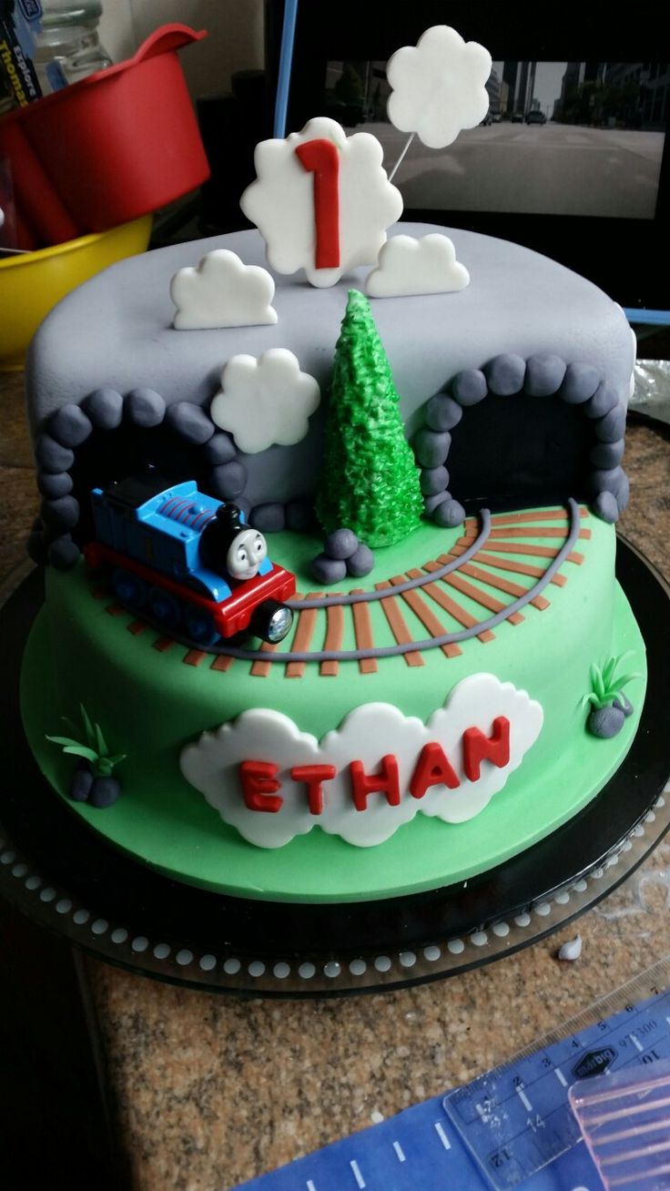 Train Birthday Cake