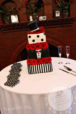 Tuxedo Wedding Cake