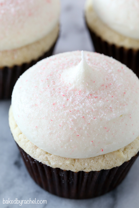 White Chocolate Peppermint Cupcakes