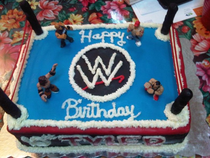 11 Photos of WWE Cake Birthday Cakes Pictures