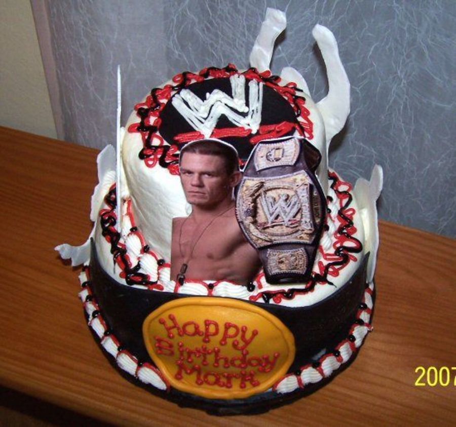 WWE Wrestling Birthday Cake