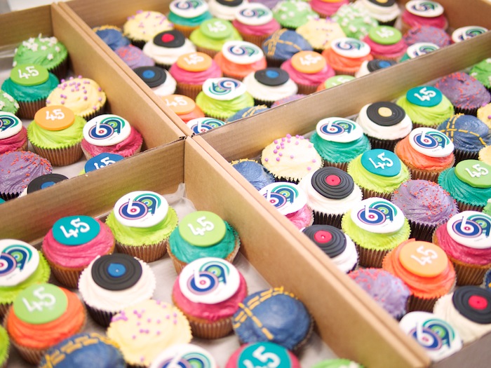 45th Anniversary Cupcake